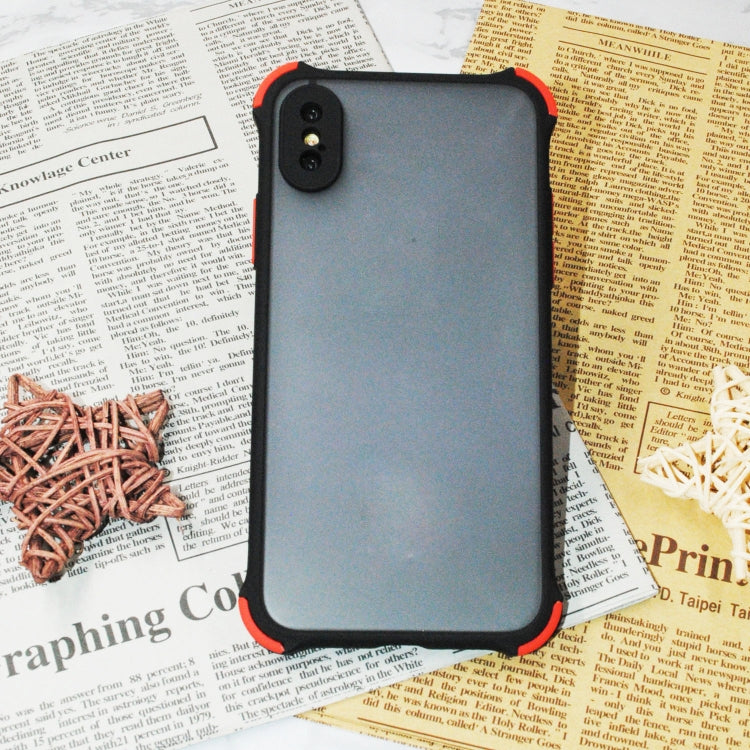 TPU + PC Four Corner Anti Falling Skin Protection Shell, For iPhone XS/X