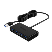 Load image into Gallery viewer, ORICO G11-H4-U3-100-BK 4 Port USB3.0 HUB