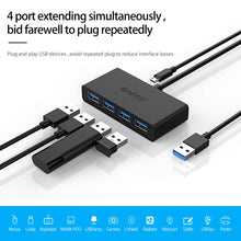 Load image into Gallery viewer, ORICO G11-H4-U3-100-BK 4 Port USB3.0 HUB