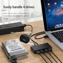 Load image into Gallery viewer, ORICO G11-H4-U3-100-BK 4 Port USB3.0 HUB