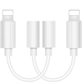 Zs-kl21836 2 PCS 8 Pin to 3.5mm Earphone Adapter Audio Adapter, Support All iOS System