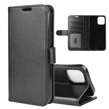 Load image into Gallery viewer, For iPhone 12 6.1 inch R64 Texture Single Horizontal Flip Protective Case with Holder &amp; Card Slots &amp; Wallet&amp; Photo Frame, For iPhone 12 / 12 Pro
