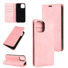 Load image into Gallery viewer, For iPhone 12 6.1 inch Retro-skin Business Magnetic Suction Leather Case with Holder &amp; Card Slots &amp; Wallet, For iPhone 12 / 12 Pro