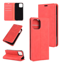 Load image into Gallery viewer, For iPhone 12 6.1 inch Retro-skin Business Magnetic Suction Leather Case with Holder &amp; Card Slots &amp; Wallet, For iPhone 12 / 12 Pro