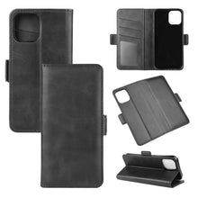 Load image into Gallery viewer, For iPhone 12 6.1 inch Dual-side Magnetic Buckle Horizontal Flip Leather Case with Holder &amp; Card Slots &amp; Wallet, For iPhone 12 / 12 Pro