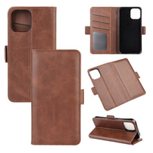 Load image into Gallery viewer, For iPhone 12 6.1 inch Dual-side Magnetic Buckle Horizontal Flip Leather Case with Holder &amp; Card Slots &amp; Wallet, For iPhone 12 / 12 Pro