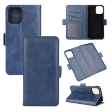Load image into Gallery viewer, For iPhone 12 6.1 inch Dual-side Magnetic Buckle Horizontal Flip Leather Case with Holder &amp; Card Slots &amp; Wallet, For iPhone 12 / 12 Pro