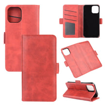 Load image into Gallery viewer, For iPhone 12 6.1 inch Dual-side Magnetic Buckle Horizontal Flip Leather Case with Holder &amp; Card Slots &amp; Wallet, For iPhone 12 / 12 Pro