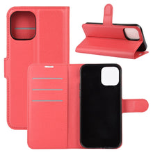 Load image into Gallery viewer, For iPhone 12 6.1 inch Litchi Texture Horizontal Flip Protective Case with Holder &amp; Card Slots &amp; Wallet, For iPhone 12 / 12 Pro