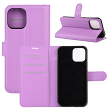 Load image into Gallery viewer, For iPhone 12 6.1 inch Litchi Texture Horizontal Flip Protective Case with Holder &amp; Card Slots &amp; Wallet, For iPhone 12 / 12 Pro
