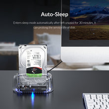 Load image into Gallery viewer, ORICO 6139C3-G2 3.5 inch Transparent USB3.1 Gen2 Type-C Hard Drive Dock