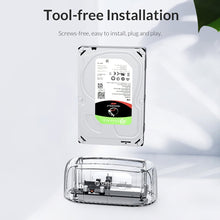 Load image into Gallery viewer, ORICO 6139C3-G2 3.5 inch Transparent USB3.1 Gen2 Type-C Hard Drive Dock