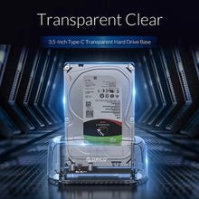 Load image into Gallery viewer, ORICO 6139C3-G2 3.5 inch Transparent USB3.1 Gen2 Type-C Hard Drive Dock
