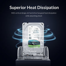Load image into Gallery viewer, ORICO 6139C3-G2 3.5 inch Transparent USB3.1 Gen2 Type-C Hard Drive Dock