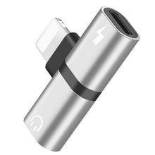Load image into Gallery viewer, Zs-18182 2 PCS 2 in 1 8 Pin Male to 8 Pin Charging + 8 Pin Audio Female Connector Earphone Adapter, Supports Call &amp; Volume Control, Compatible with IOS 13 System