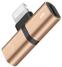 Load image into Gallery viewer, Zs-18182 2 PCS 2 in 1 8 Pin Male to 8 Pin Charging + 8 Pin Audio Female Connector Earphone Adapter, Supports Call &amp; Volume Control, Compatible with IOS 13 System