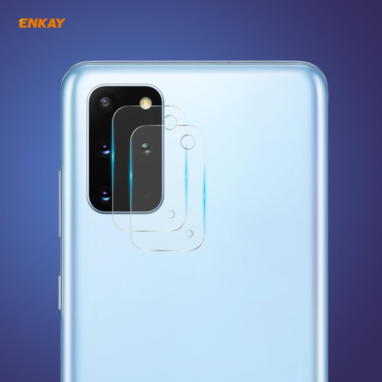 2 PCS Hat-Prince ENKAY 0.2mm 9H 2.15D Round Edge Rear Camera Lens Tempered Glass Film