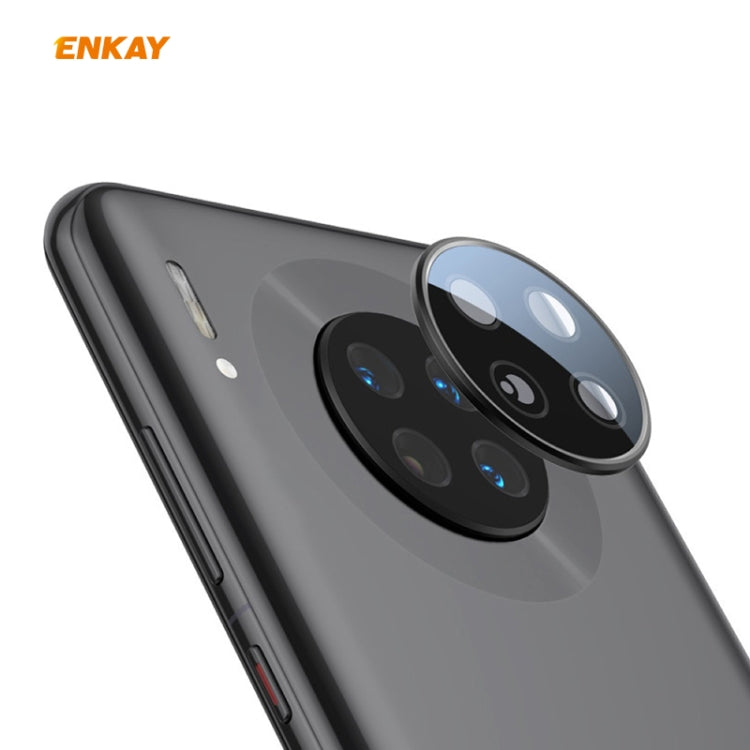 For HUAWEI Mate 30 Pro Hat-Prince ENKAY Rear Camera Lens Film Aluminium Alloy+PMMA Full Coverage Protector