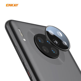 For HUAWEI Mate 30 Pro Hat-Prince ENKAY Rear Camera Lens Film Aluminium Alloy+PMMA Full Coverage Protector