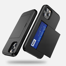 Load image into Gallery viewer, For iPhone 12 5.4 Shockproof Rugged Armor Protective Case with Card Slot, For iPhone 12 mini
