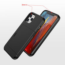 Load image into Gallery viewer, For iPhone 12 5.4 Shockproof Rugged Armor Protective Case with Card Slot, For iPhone 12 mini