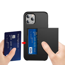 Load image into Gallery viewer, For iPhone 12 5.4 Shockproof Rugged Armor Protective Case with Card Slot, For iPhone 12 mini