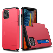 Load image into Gallery viewer, For iPhone 12 5.4 Shockproof Rugged Armor Protective Case with Card Slot, For iPhone 12 mini