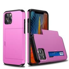 Load image into Gallery viewer, For iPhone 12 5.4 Shockproof Rugged Armor Protective Case with Card Slot, For iPhone 12 mini