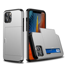 Load image into Gallery viewer, For iPhone 12 5.4 Shockproof Rugged Armor Protective Case with Card Slot, For iPhone 12 mini