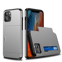 Load image into Gallery viewer, For iPhone 12 5.4 Shockproof Rugged Armor Protective Case with Card Slot, For iPhone 12 mini
