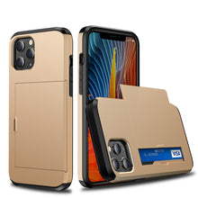Load image into Gallery viewer, For iPhone 12 5.4 Shockproof Rugged Armor Protective Case with Card Slot, For iPhone 12 mini