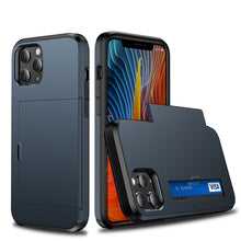 Load image into Gallery viewer, For iPhone 12 5.4 Shockproof Rugged Armor Protective Case with Card Slot, For iPhone 12 mini