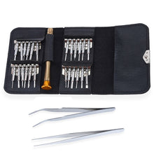 Load image into Gallery viewer, Magnetic suction 27 in 1 portable wallet type screw driver set mobile phone tablet maintenance tool, 27 in 1
