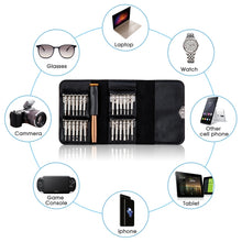 Load image into Gallery viewer, Magnetic suction 27 in 1 portable wallet type screw driver set mobile phone tablet maintenance tool, 27 in 1