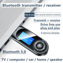 Load image into Gallery viewer, T13 Bluetooth 5.0 Drive-free USB Bluetooth Receiver and Transmitter with Screen