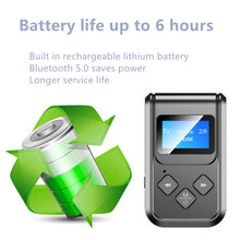 Load image into Gallery viewer, T15 2 in 1 Bluetooth 5.0 Music Receiver Transmitter with Screen