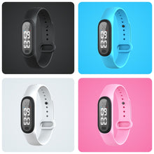 Load image into Gallery viewer, Q2 Outdoor Ultrasonic Electronic Mosquito Repellent Bracelet, Support Three-gear Mode &amp; Time Display, Q2 (White), Q2 (Black), Q2 (Pink), Q2 (Blue)