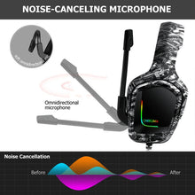 Load image into Gallery viewer, ONIKUMA K20 PS4 Surround Sound Bass PC Gamer Headphone with Microphone, RGB Light