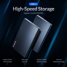 Load image into Gallery viewer, ORICO 2526C3 2.5 inch USB-C / Type-C Portable Hard Drive Enclosure