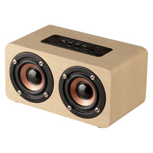Load image into Gallery viewer, W5 Portable HiFi Shock Bass Wooden Bluetooth Speaker, W5