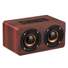 Load image into Gallery viewer, W5 Portable HiFi Shock Bass Wooden Bluetooth Speaker, W5