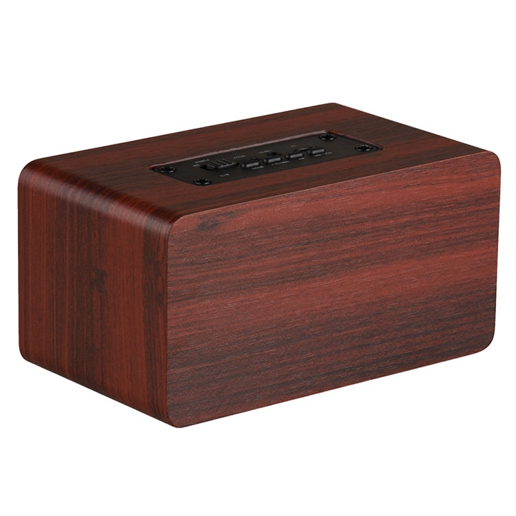 W5 Portable HiFi Shock Bass Wooden Bluetooth Speaker, W5