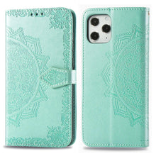 Load image into Gallery viewer, Mandala Flower Embossed Horizontal Flip Leather Case with Bracket / Card Slot / Wallet / Lanyard, For iPhone 12 Pro Max, For iPhone 12 / 12 Pro, For iPhone 12 mini