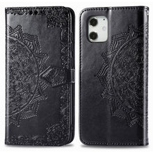Load image into Gallery viewer, Mandala Flower Embossed Horizontal Flip Leather Case with Bracket / Card Slot / Wallet / Lanyard, For iPhone 12 Pro Max, For iPhone 12 / 12 Pro, For iPhone 12 mini