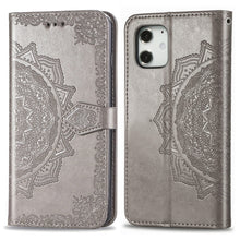Load image into Gallery viewer, Mandala Flower Embossed Horizontal Flip Leather Case with Bracket / Card Slot / Wallet / Lanyard, For iPhone 12 Pro Max, For iPhone 12 / 12 Pro, For iPhone 12 mini