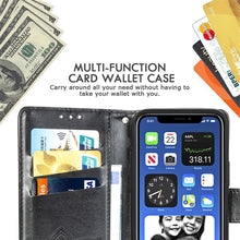 Load image into Gallery viewer, Butterfly Love Flower Embossed Horizontal Flip Leather Case with Bracket / Card Slot / Wallet / Lanyard, For iPhone 12 Pro Max, For iPhone 12 / 12 Pro 6.1 inch, For iPhone 12 mini