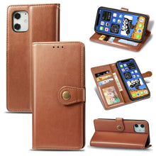 Load image into Gallery viewer, Retro Solid Color Leather Buckle Phone Case with Lanyard &amp; Photo Frame &amp; Card Slot &amp; Wallet &amp; Stand Function, For iPhone 12 Pro Max, For iPhone 12 / 12 Pro, For iPhone 12 mini