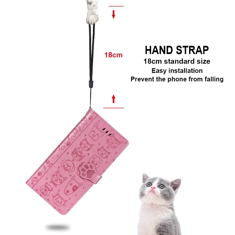 Cute Cat and Dog Embossed Horizontal Flip Leather Case with Holder & Card Slots & Wallet & Lanyard, For iPhone 12 Pro Max, For iPhone 12 / 12 Pro, For iPhone 12 mini