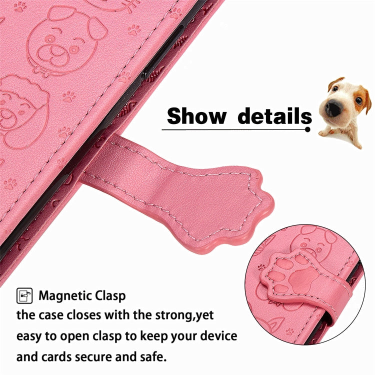 Cute Cat and Dog Embossed Horizontal Flip Leather Case with Holder & Card Slots & Wallet & Lanyard, For iPhone 12 Pro Max, For iPhone 12 / 12 Pro, For iPhone 12 mini