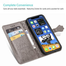 Load image into Gallery viewer, Cute Cat and Dog Embossed Horizontal Flip Leather Case with Holder &amp; Card Slots &amp; Wallet &amp; Lanyard, For iPhone 12 Pro Max, For iPhone 12 / 12 Pro, For iPhone 12 mini